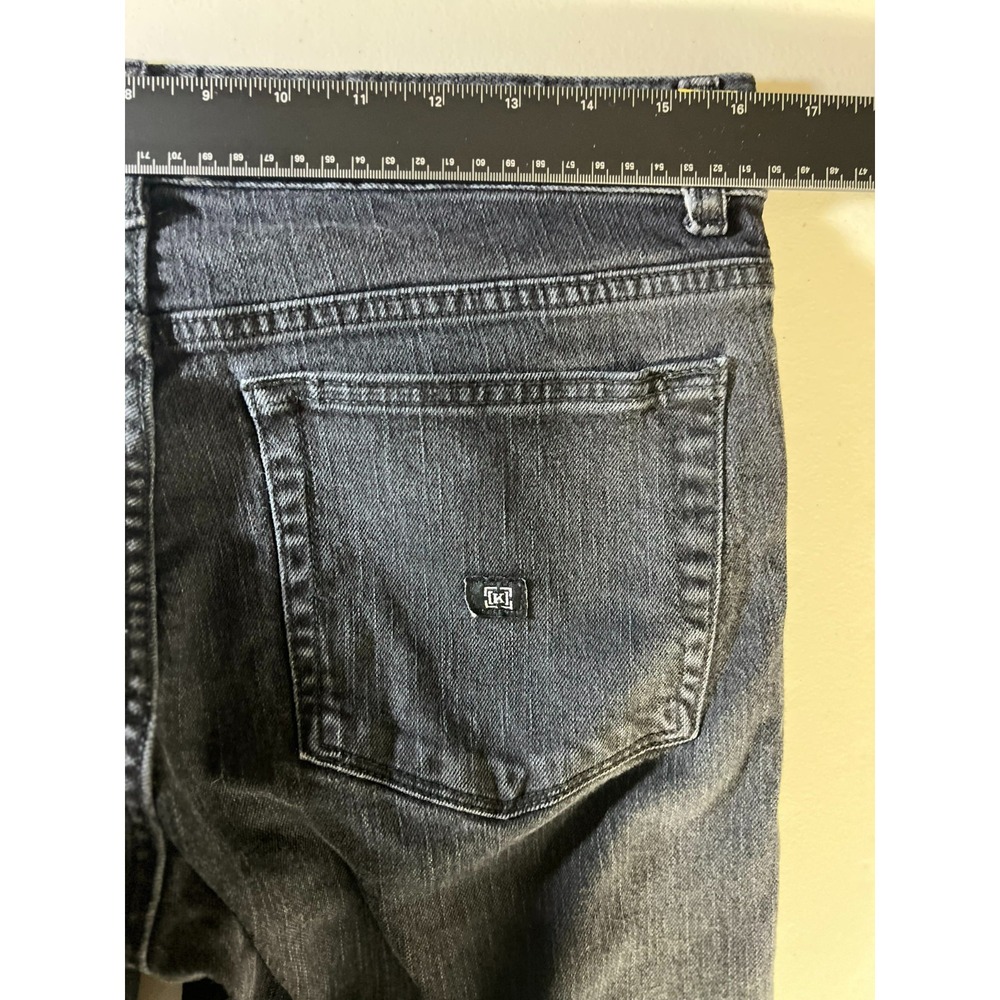 Krew Mens Black Denim 32x31 Buttonfly Y2K Slim Style K45572 - Picture 9 of 16